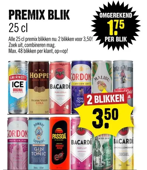 Aanbieding: Premix blik