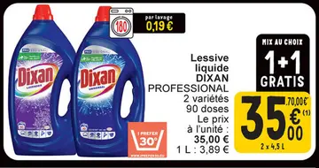 Offre: Lessive liquide DIXAN PROFESSIONAL