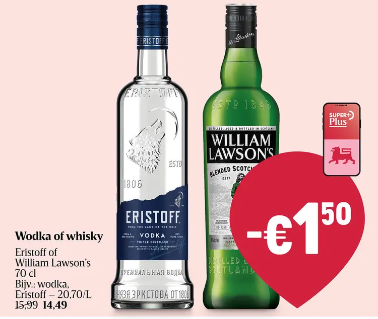 Promotie: Wodka of whisky