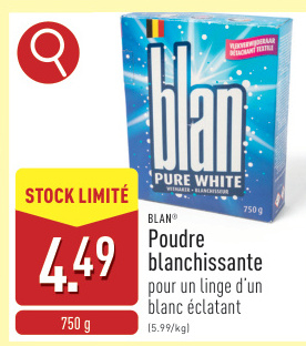 Offre: Poudre blanchissante