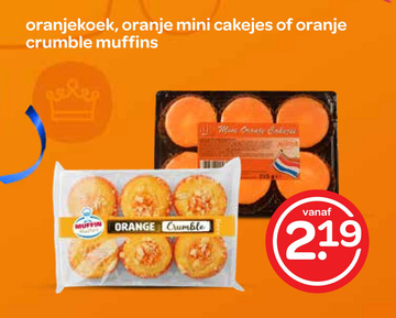 Aanbieding: oranjekoek , oranje mini cakejes of oranje