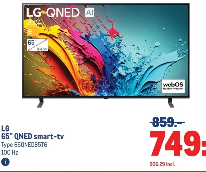Aanbieding: 65" QNED smart-tv