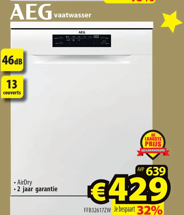 Promotie: vaatwasser