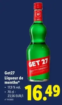 Offre: Liqueur de menthe