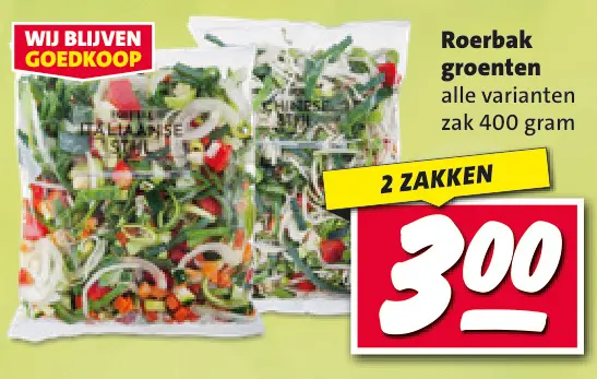 Aanbieding: Roerbak groenten