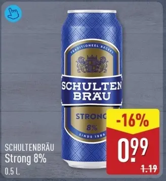 Aanbieding: SCHULTENBRÄU Strong