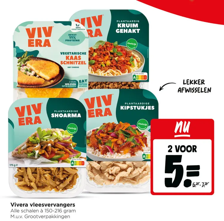Aanbieding: Vivera vleesvervangers