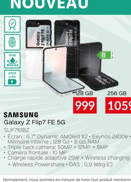 Offre: Galaxy Z Flip7 FE 5G