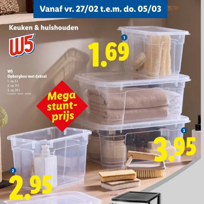 Promotie: Opbergbox met deksel
