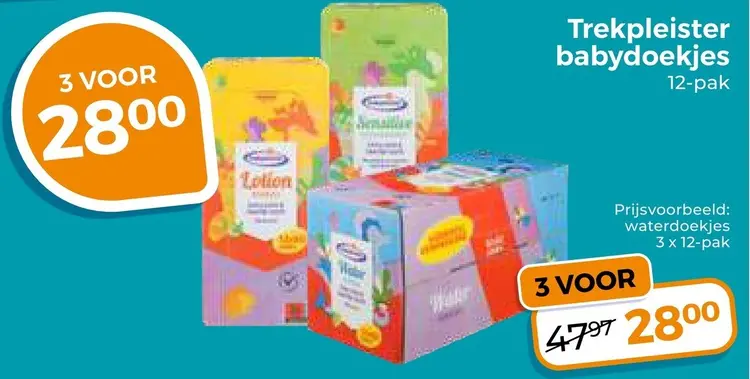 Aanbieding: Trekpleister babydoekjes
