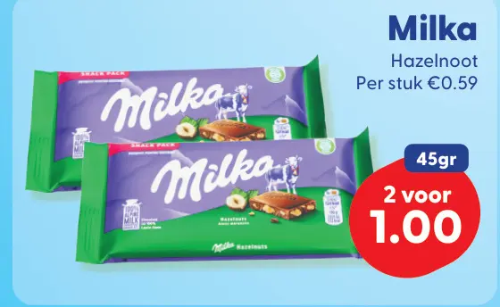 Aanbieding: Milka Hazelnoot
