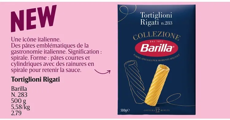 Offre: Tortiglioni Rigati n.283