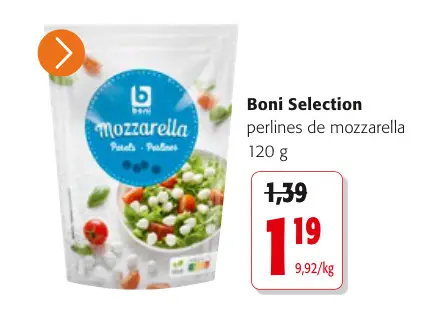 Offre: perlines de mozzarella