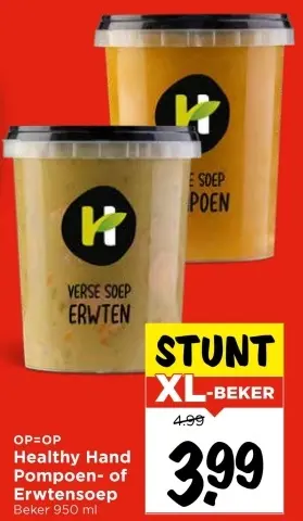 Aanbieding: Pompoen- of Erwtensoep