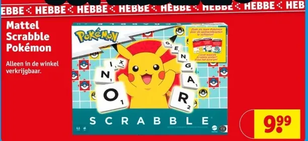 Aanbieding: Scrabble Pokémon
