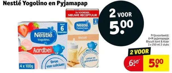 Aanbieding: Nestlé Yogolino en Pyjamapap