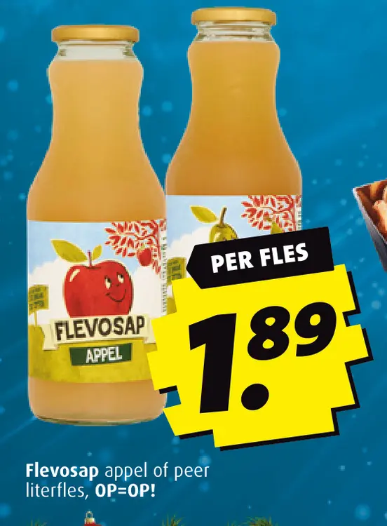 Aanbieding: Flevosap appel of peer