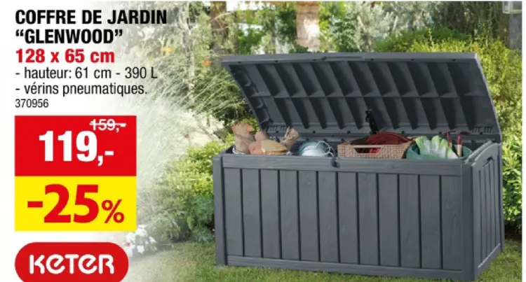 Offre: Coffre de jardin "glenwood"
