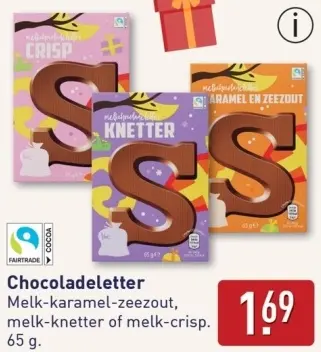 Aanbieding: Chocoladeletter