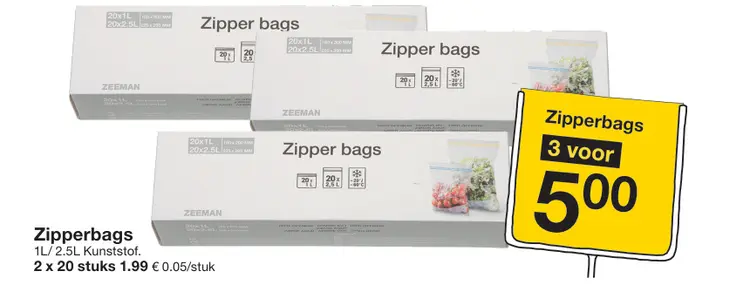 Aanbieding: Zipperbags