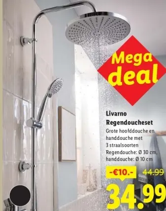 Aanbieding: Regendoucheset