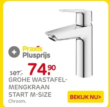 Aanbieding: Wastafel-mengkraan start m-size