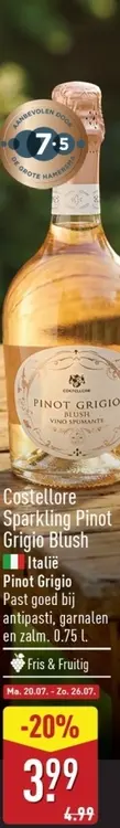 Aanbieding: Costellore Sparkling Pinot Grigio Blush