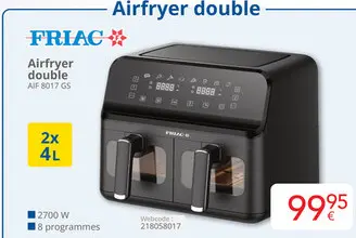 Offre: Airfryer double