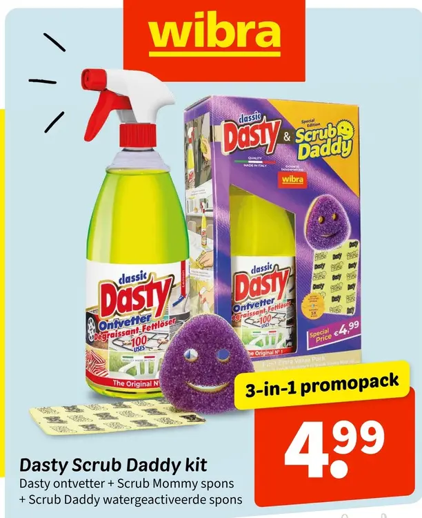 Promotie: Dasty Scrub Daddy kit