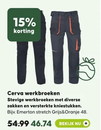 Aanbieding: Cerva werkbroeken
