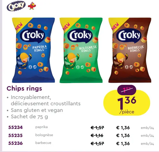 Offre: Chips rings