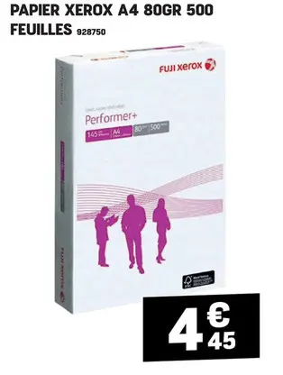 Offre: Papier XEROX a4 80gr 500 feuilles