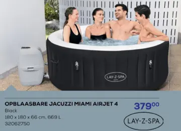 Aanbieding: Opblaasbare jacuzzi miami airjet 4