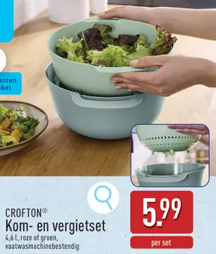 Aanbieding: Kom- en vergietset