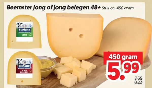 Aanbieding: Beemster jong of jong belegen 48+