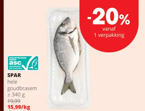 Promotie: Hele goudbrasem