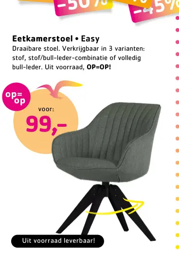 Promotie: Eetkamerstoel Easy