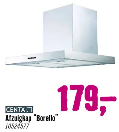 Aanbieding: CENTA BORELLO 60 IN Wandschouw afzuigkap