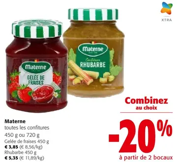 Offre: Materne toutes les confitures