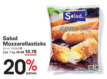 Aanbieding: Salud Mozzarellasticks