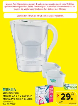 Aanbieding: Witte filterkan Marella