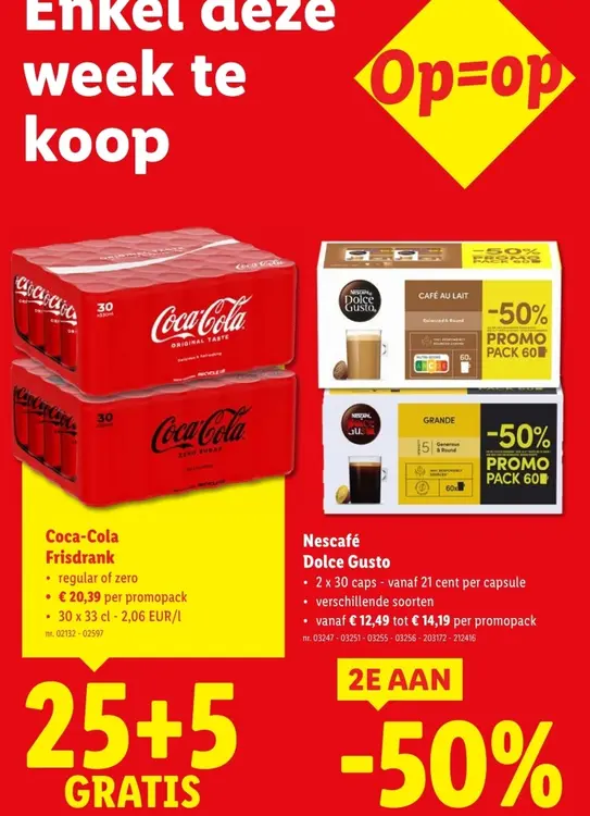 Aanbieding: Coca-Cola Frisdrank