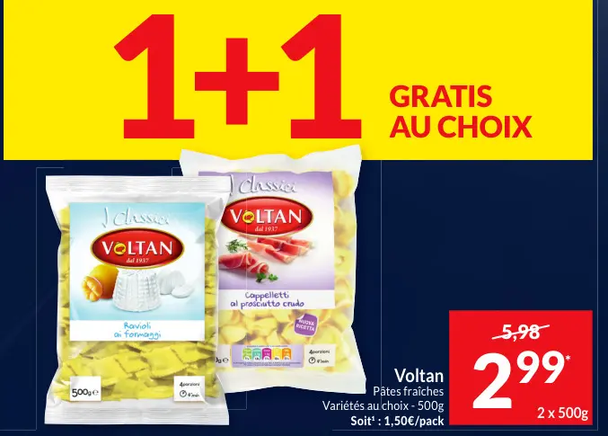 Offre: Pâtes fraîches