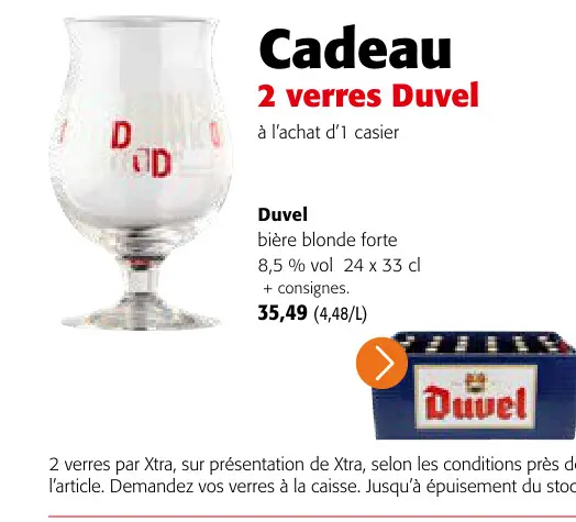 Offre: Bière blonde forte