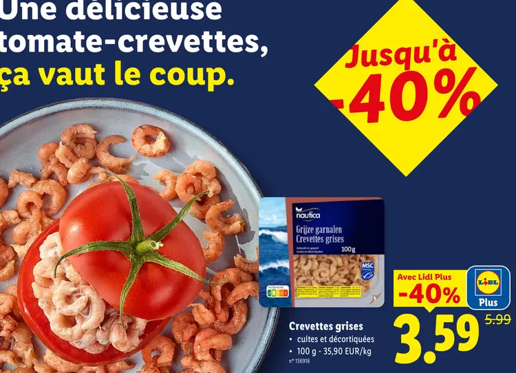 Offre: Crevettes grises