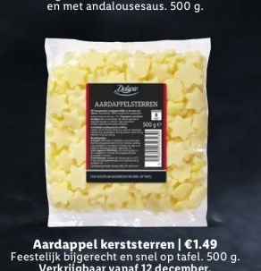 Aanbieding: Aardappel kerststerren