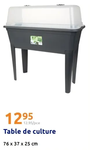 Offre: Table de culture