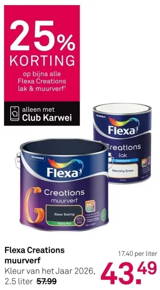 Aanbieding: Creations muurverf