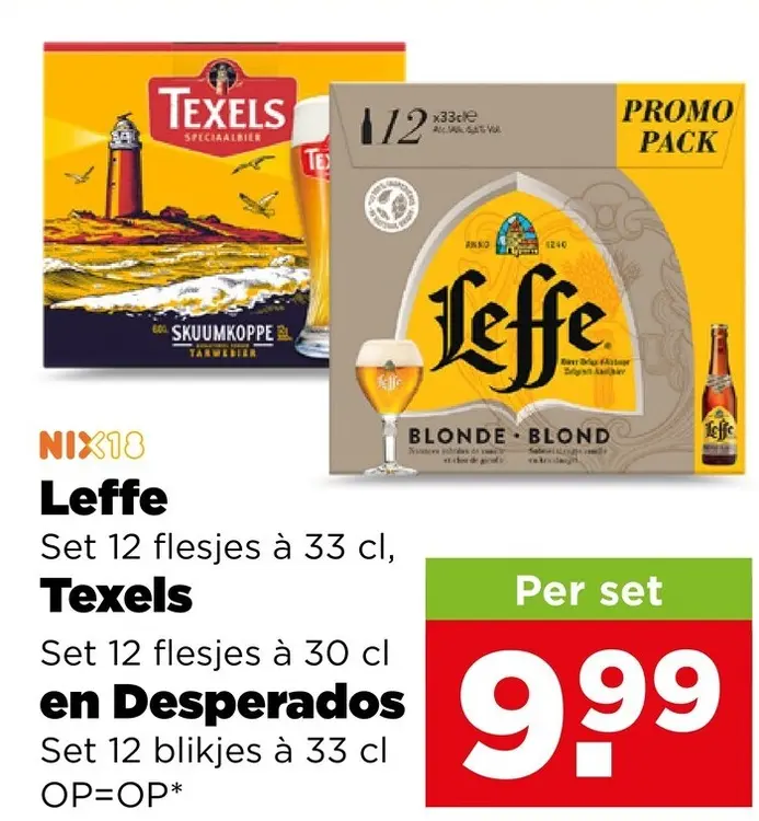 Aanbieding: Leffe, Texels en Desperados