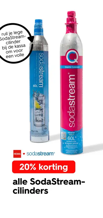 Aanbieding: SodaStream-cilinders